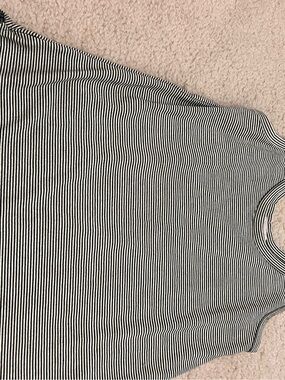 Striped olive green Sleeveless Women's Tank Top